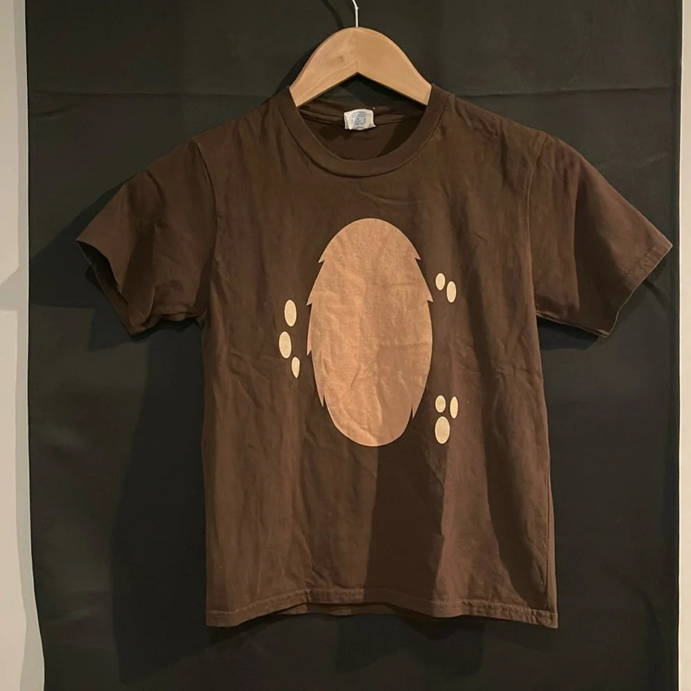 3/$20 Kids bear belly tshirt brown size small EUC